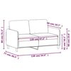 vidaXL 2-sitssoffa ljusgr&aring; 120 cm sammet