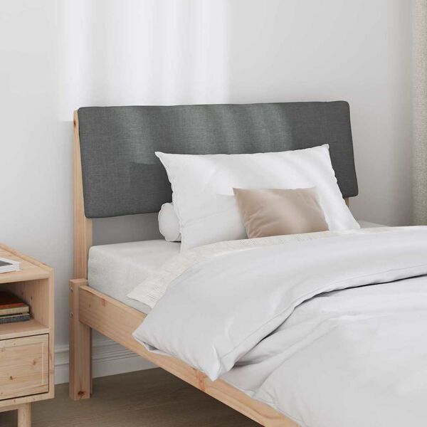 vidaXL Kl&auml;dd s&auml;nggavel M&ouml;rkgr&aring; 100 cm Massiv furu