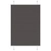 vidaXL Plisserad persienn svart 100x100 cm tyg bredd 99,4 cm polyester