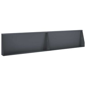 vidaXL St&ouml;dv&auml;gg 2 st 100 x 12 x 30 cm St&aring;l Antracit