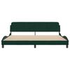 vidaXL Bed Frame "Dover" Dark Green 200x200 cm Velvet
