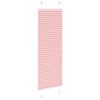 vidaXL Plisserad persienn rosa 45x100cm tyg bredd 44,4cm polyester