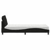 vidaXL Bed with Mattress Black 90x200 cm Fabric