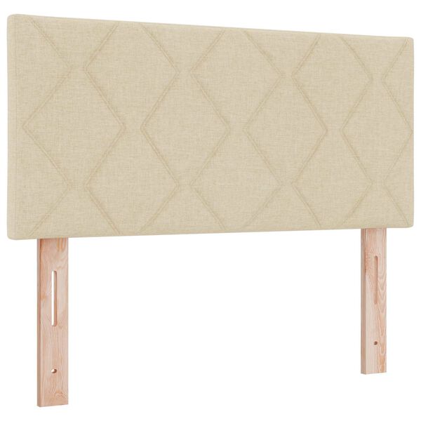 vidaXL Huvudgavel Kr&auml;m 90 cm tyg