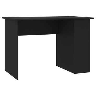 vidaXL Skrivbord svart 110x60x73 cm konstruerat trä