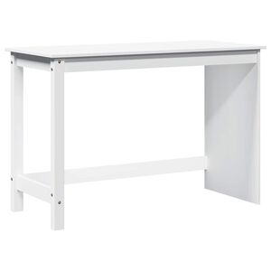 vidaXL Skrivbord Vit 112 x 50 x 75 cm Massiv furu