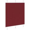 vidaXL Plisserad persienn Bordeaux r&ouml;d 120x100 cm tyg bredd 119,4 cm