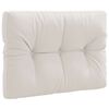 vidaXL Pallryggkudde VIANEN 100% Polyester Vit 70 x 60 x 12 cm