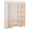 vidaXL Garderob 135x40x170 cm vit tyg