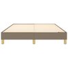 vidaXL Boxspring-sängram taupe 140x190 cm tyg