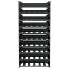 vidaXL Vinställ för 60 flaskor PP stapelbara
