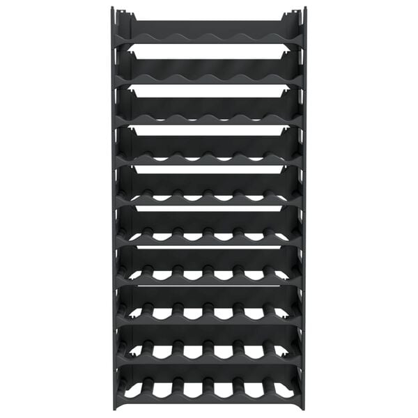 vidaXL Vinställ för 60 flaskor PP stapelbara