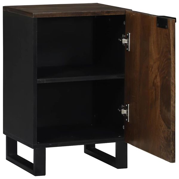 vidaXL Badrumsskåp med handfat med hylla Valnöt 38 x 33,5 x 58 cm