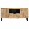 vidaXL TV-b&auml;nk brun 105x33x46 cm massivt tr&auml; mango