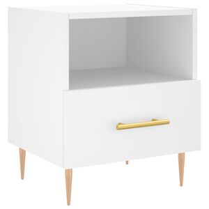 vidaXL S&auml;ngbord vit 40x35x47,5 cm konstruerat tr&auml;