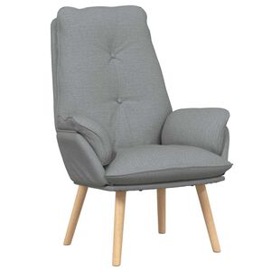 vidaXL f&aring;t&ouml;lj Ljusgr&aring; 69 x 74 x 93 cm Tyg och plywood