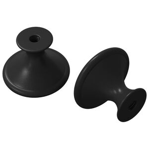 vidaXL Handtag 2 pcs Svart &Oslash;30 mm Aluminium