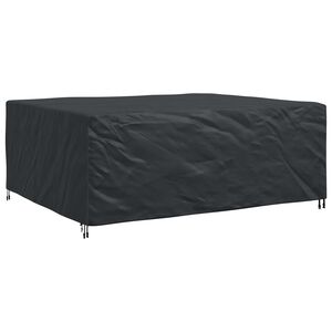 vidaXL M&ouml;bel&ouml;verdrag Enf&auml;rgad Svart 250 x 210 x 90 cm 600D