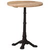vidaXL Caf&eacute;bord &Oslash;60x76 cm grovt mangotr&auml;