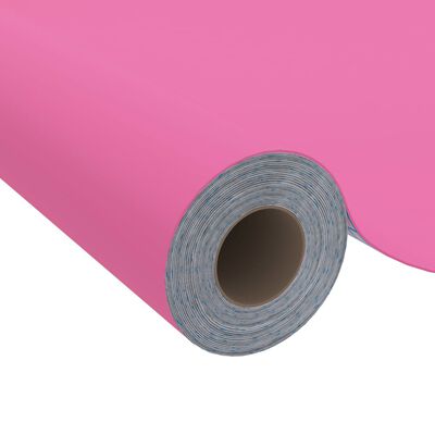 vidaXL Dekorplast rosa högglans 500x90 cm PVC