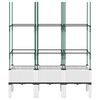 vidaXL Odlingsl&aring;da med spalj&eacute; vit 120x40x142,5 cm PP