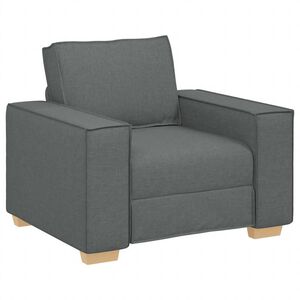 vidaXL Soffa m&ouml;rkgr&aring; 100x78x84 cm tyg