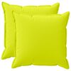 vidaXL Kudd&ouml;verdrag 2 st HOUTEN Klart gr&ouml;n. 70 x 70 cm Polyester