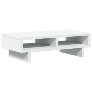 vidaXL Sk&auml;rmst&auml;ll vit 50x27x15 cm konstruerat tr&auml;