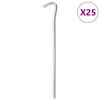 vidaXL T&auml;ltpinnar 25 st 23 cm &Oslash;7 mm galvaniserat st&aring;l