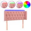 vidaXL S&auml;nggavel LED rosa 93x16x78/88 cm sammet