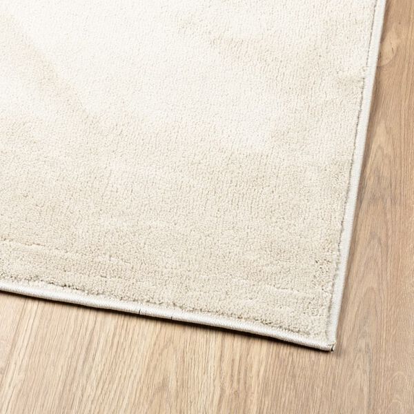 vidaXL Matta OVIEDO kort lugg beige 80x250 cm