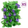 vidaXL Konstv&auml;xt murgr&ouml;na spalj&eacute; expanderbar 5 st gr&ouml;n 180x20 cm