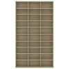 vidaXL CD-hylla sonoma-ek 102x16x177,5 cm konstruerat tr&auml;