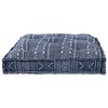 vidaXL Soffkudde Indigo Tryck 120 x 80 x 12 cm tyg