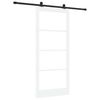 vidaXL Skjutd&ouml;rr ORKDAL Vit och svart 93 x 211 cm