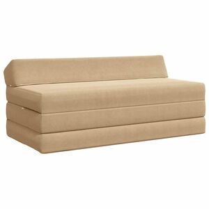 vidaXL F&auml;llbar Soffbed Gr&ouml;n gr&aring; 120 x 60 x 49 cm Tyg