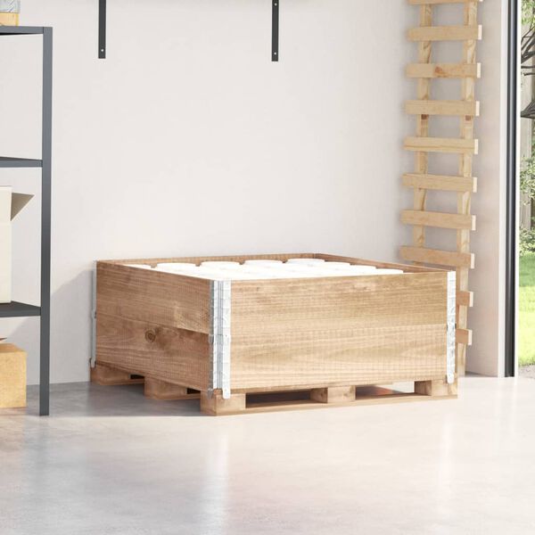 vidaXL Pallkragar 2 st 100x100 cm massivt furu