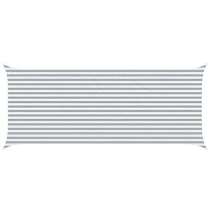 vidaXL Solskugge segel Ljusgr&aring; och vit. 6 x 2,5 m