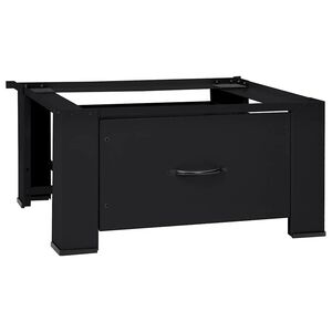 vidaXL Tv&auml;ttmaskin Pedestal Svart 64 x 55 x 32,5 cm St&aring;l