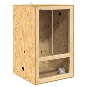 vidaXL Terrarium Brun 50 x 50 x 80 cm OSB