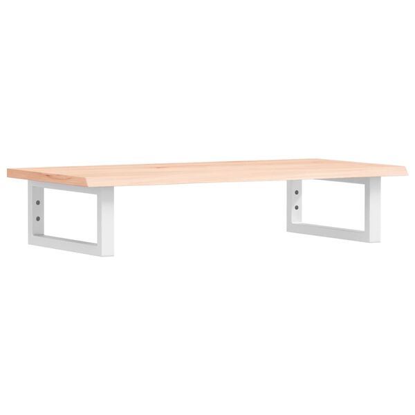 vidaXL V&auml;ggmonterad handfatshylla st&aring;l och massiv ek