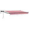 vidaXL Manuell utdragbar markis med LED-lampor 3 x 2,5 m