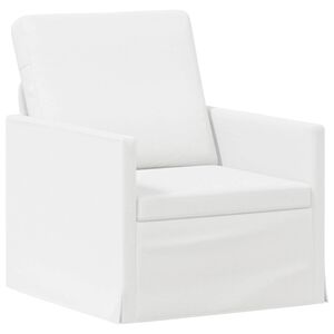 vidaXL Enkel soffa Vit 70 x 81 x 82 cm Tyg