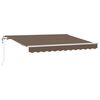 vidaXL Utdragbar markis Taupe 600 &times; 350 cm Duk och Aluminium