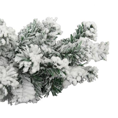 vidaXL Julgirlang med snö 10 m PVC