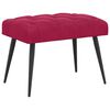 vidaXL B&auml;nk med knappar Vinr&ouml;d 60 x 40 x 45 cm Sammet