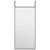 vidaXL D&ouml;rrspegel svart 30x60 cm glas och aluminium