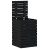 vidaXL Tv&auml;ttkorg svart 44x44x66 cm massiv furu