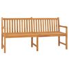 vidaXL Tr&auml;dg&aring;rdsb&auml;nk 180 cm massiv teak
