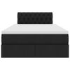 vidaXL F&ouml;rvaringss&auml;ng med madrass Svart 120 x 200 cm Konstruerat tr&auml;